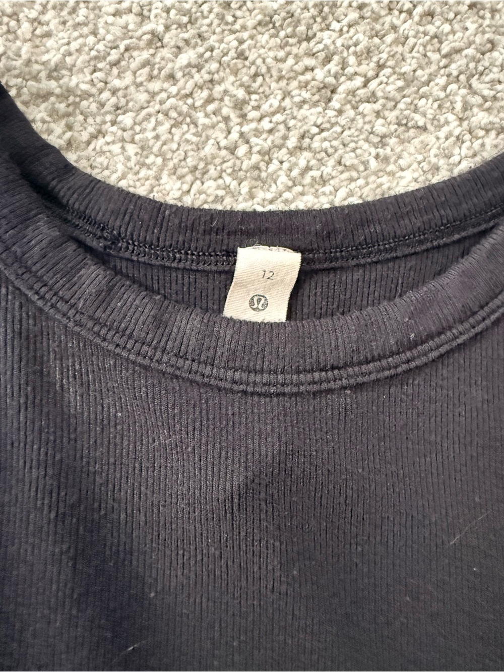 lululemon athletica Black Ribbed Cropped Tank - Picture 2 of 3